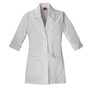Dickies EDS Women's Junior Fit Lab White Coat Doctors Jacket